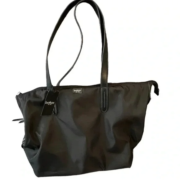 NWT Botkier New York Bond Black Nylon Tote Bag, Black - Picture 7 of 14